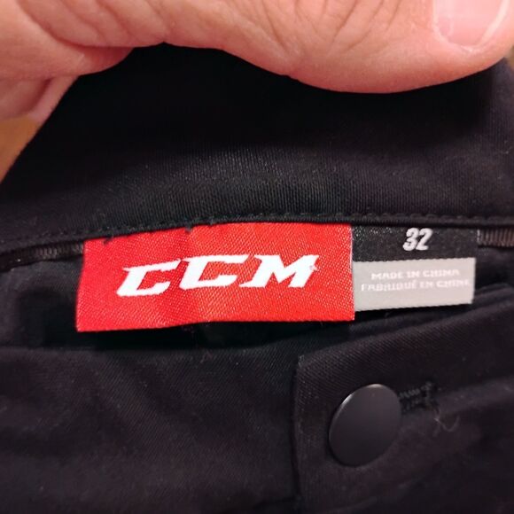 CCM Hockey pants mens 32 black stretch NWT slim fit pockets PN7385 - Picture 10 of 11